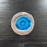 Vase bleu en raku