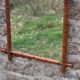 Vintage wooden turned mirror in bamboo style – 1950s/60s