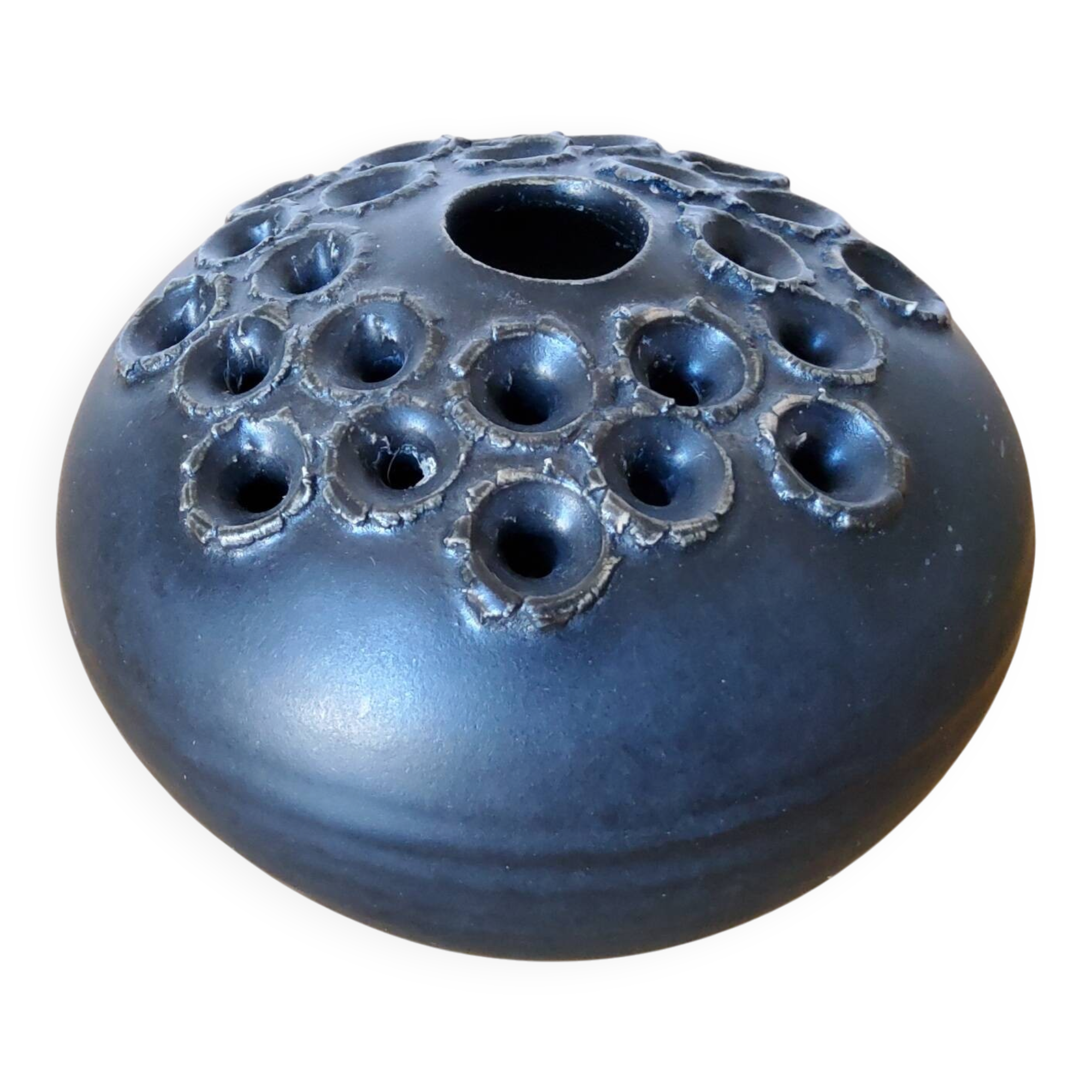Black ceramic vase from Denmark