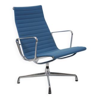 Lounge chair Eames EA116 turquoise blue fabric