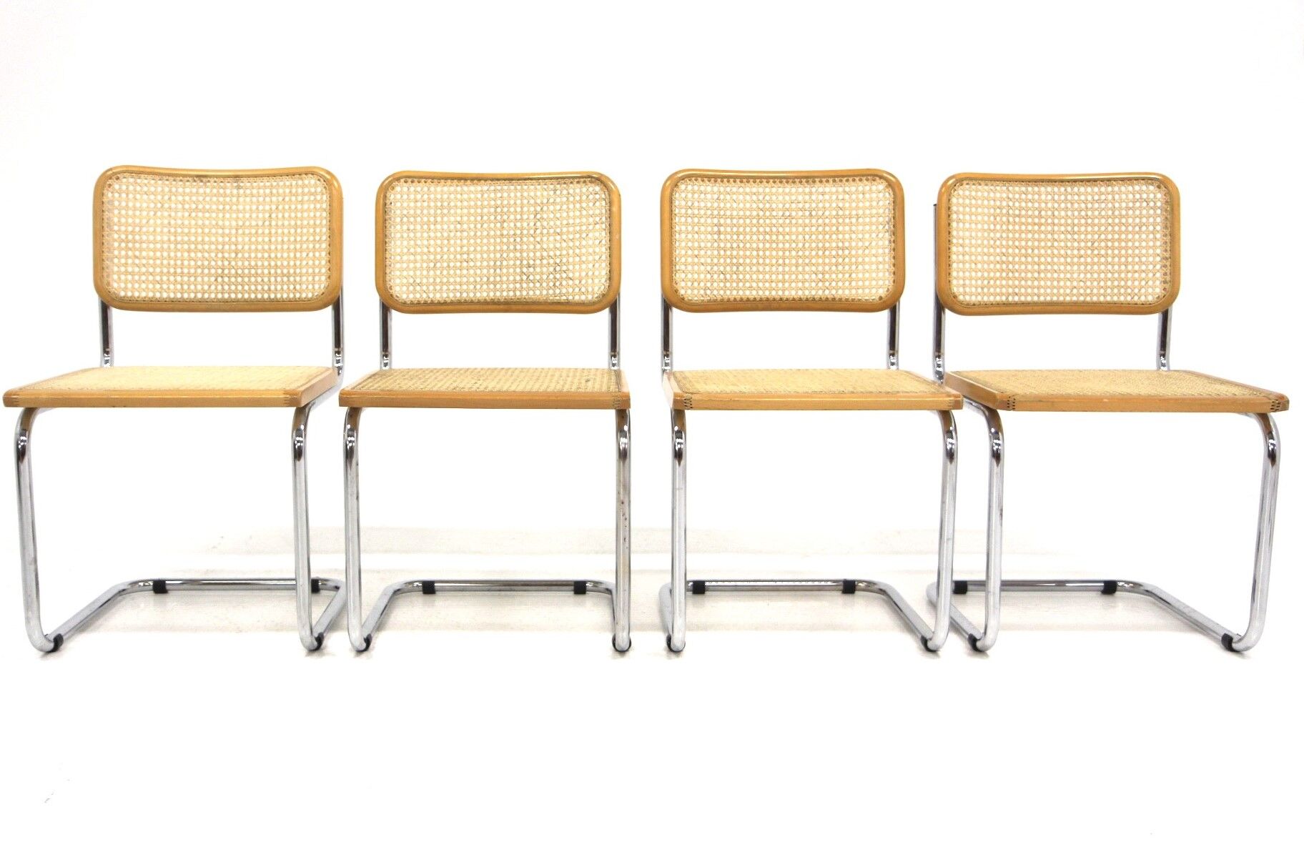 Set de 4 chaises "B32", Marcel Breuer, Italie, 1990