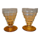 Lot de 2 verres vintage Art Déco
