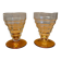 Lot de 2 verres vintage Art Déco
