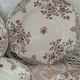 6 polychrome ironstone soup plates