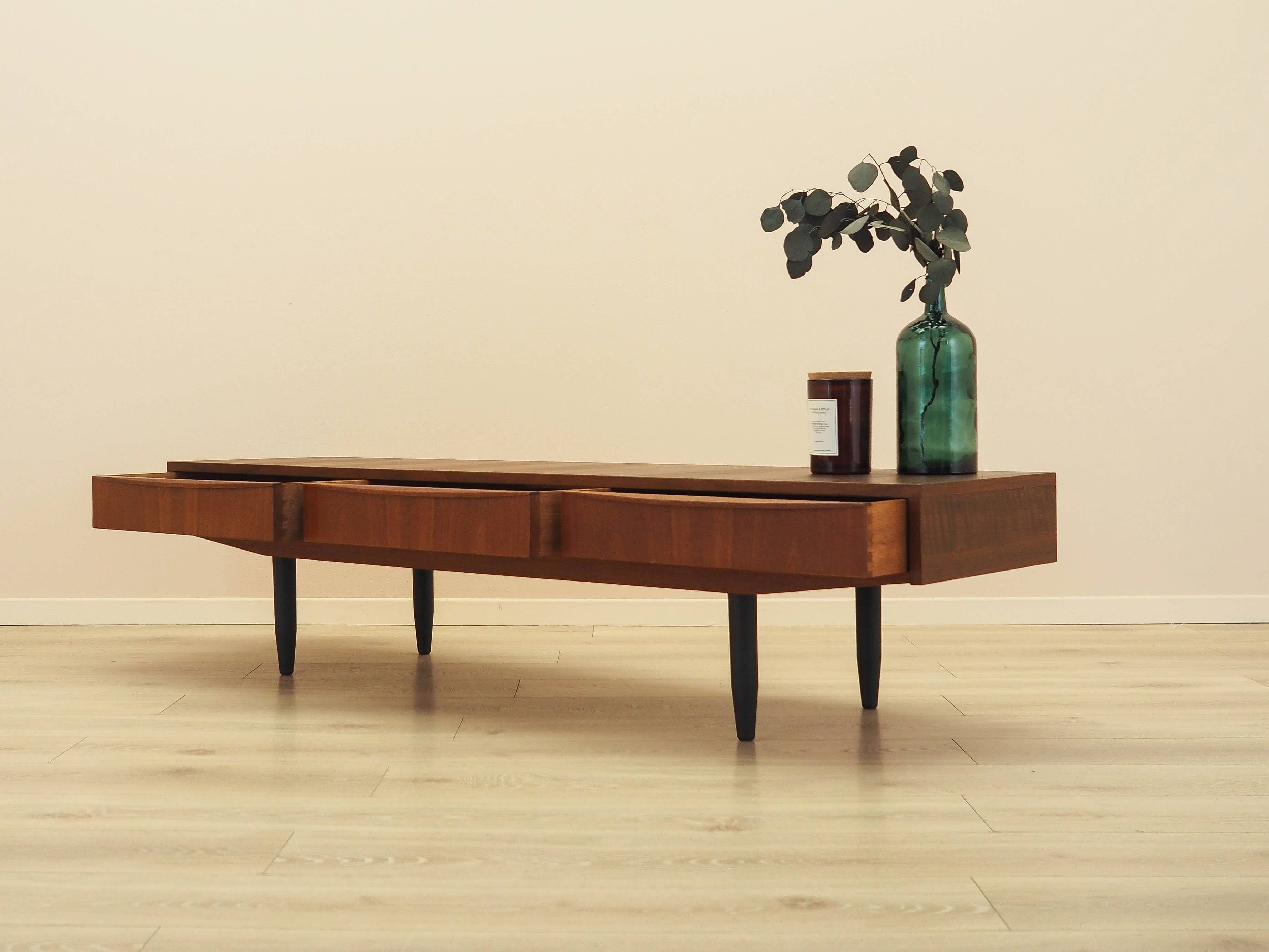 Teak sideboard with drawers, Denmark, 1970s