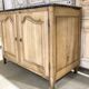 Oak buffet with a marble top from the 18th century.
