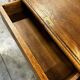 Vintage American wooden desk / desk with roll-up door