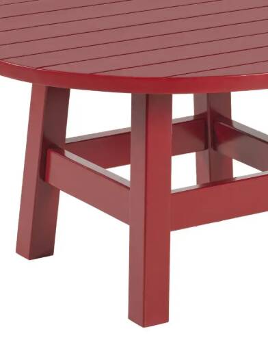 Round coffee table made of solid wood, handmade, Bacon collection.