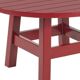 Round coffee table made of solid wood, handmade, Bacon collection.