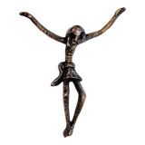 Modernist Christ in bronze