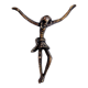 Modernist Christ in bronze