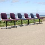 6 Wilkhahn "space age" chairs, circa 1970.