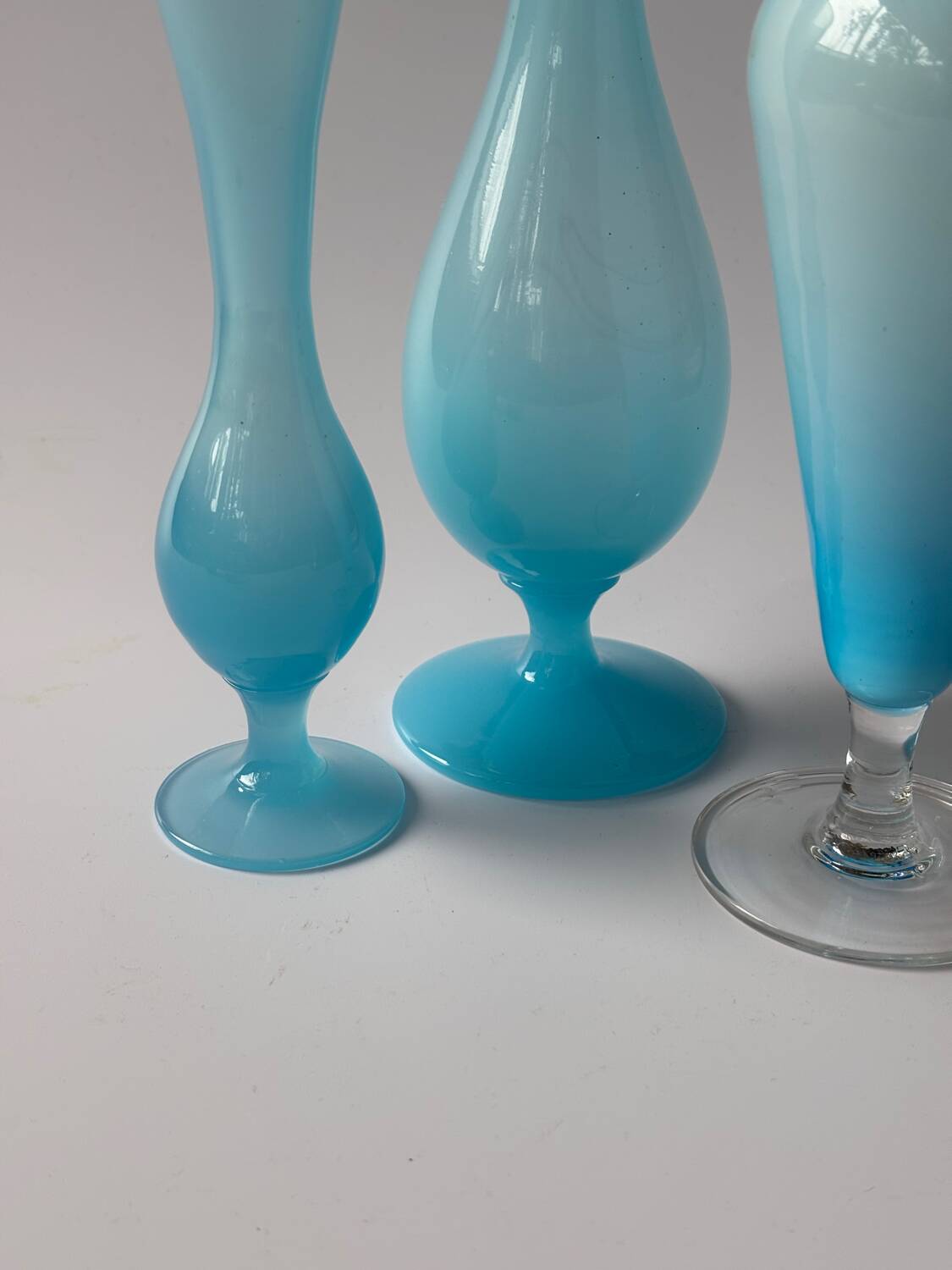 Vintage opaline vases