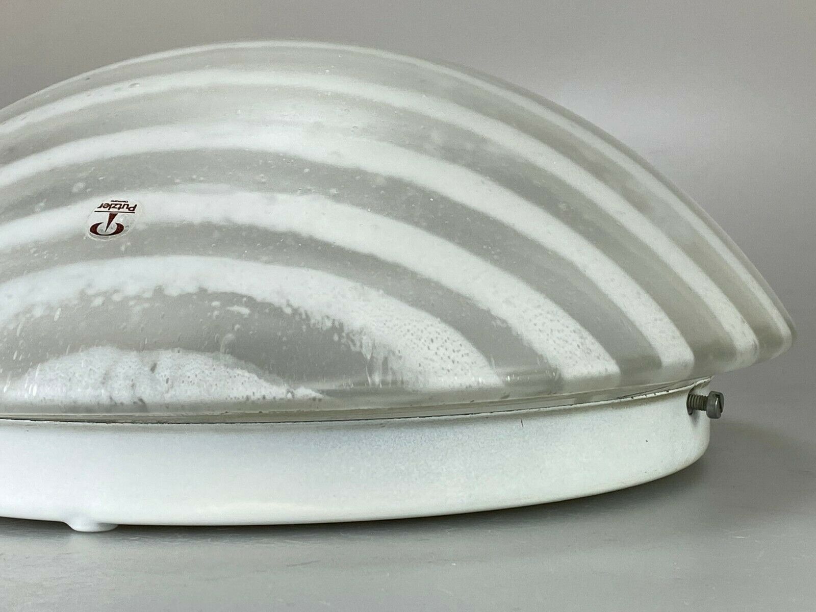 Plafoniere ceiling lamp glass space design lamp 70s