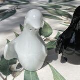 Poivre et sel animaux en porcelaine