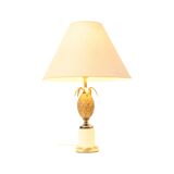 Lampe ananas en laiton de style Maison Charles Hollywood Regency