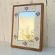 Ceramic mirror and wood by Michel Boillot