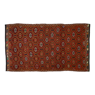 Anatolian handmade kilim rug 307 cm x 177 cm