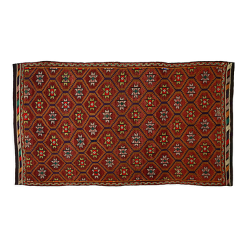 Anatolian handmade kilim rug 307 cm x 177 cm