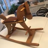 Wooden rocking horse