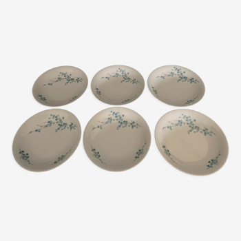 6 Limoge porcelain plates