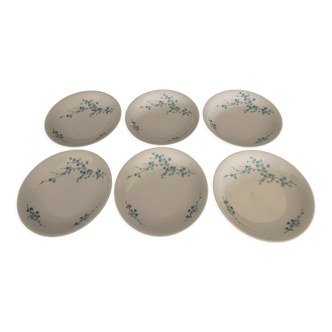 6 Limoge porcelain plates