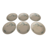 6 assiettes en porcelaine de Limoge