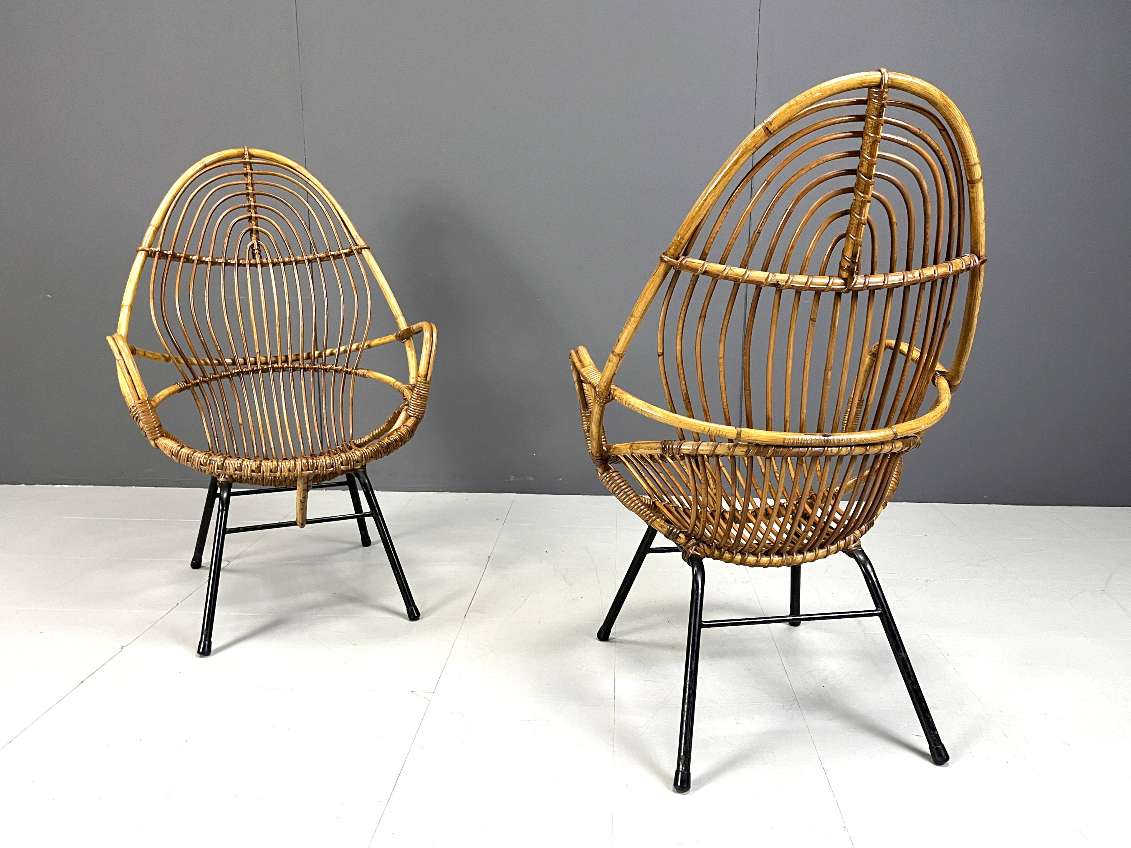 Pair of Mid-Century chairs by Rohé Noordwolde, 1960's, Netherlands