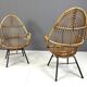 Pair of Mid-Century chairs by Rohé Noordwolde, 1960's, Netherlands