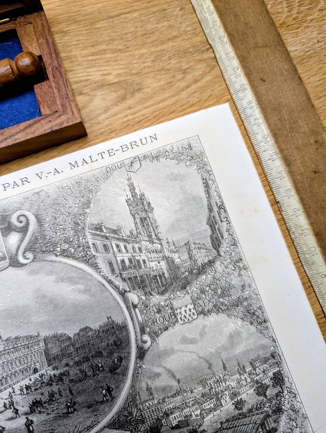 The main cities of the North, vintage engraving, printed in 1883.