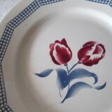 Digoin signed earthenware plates