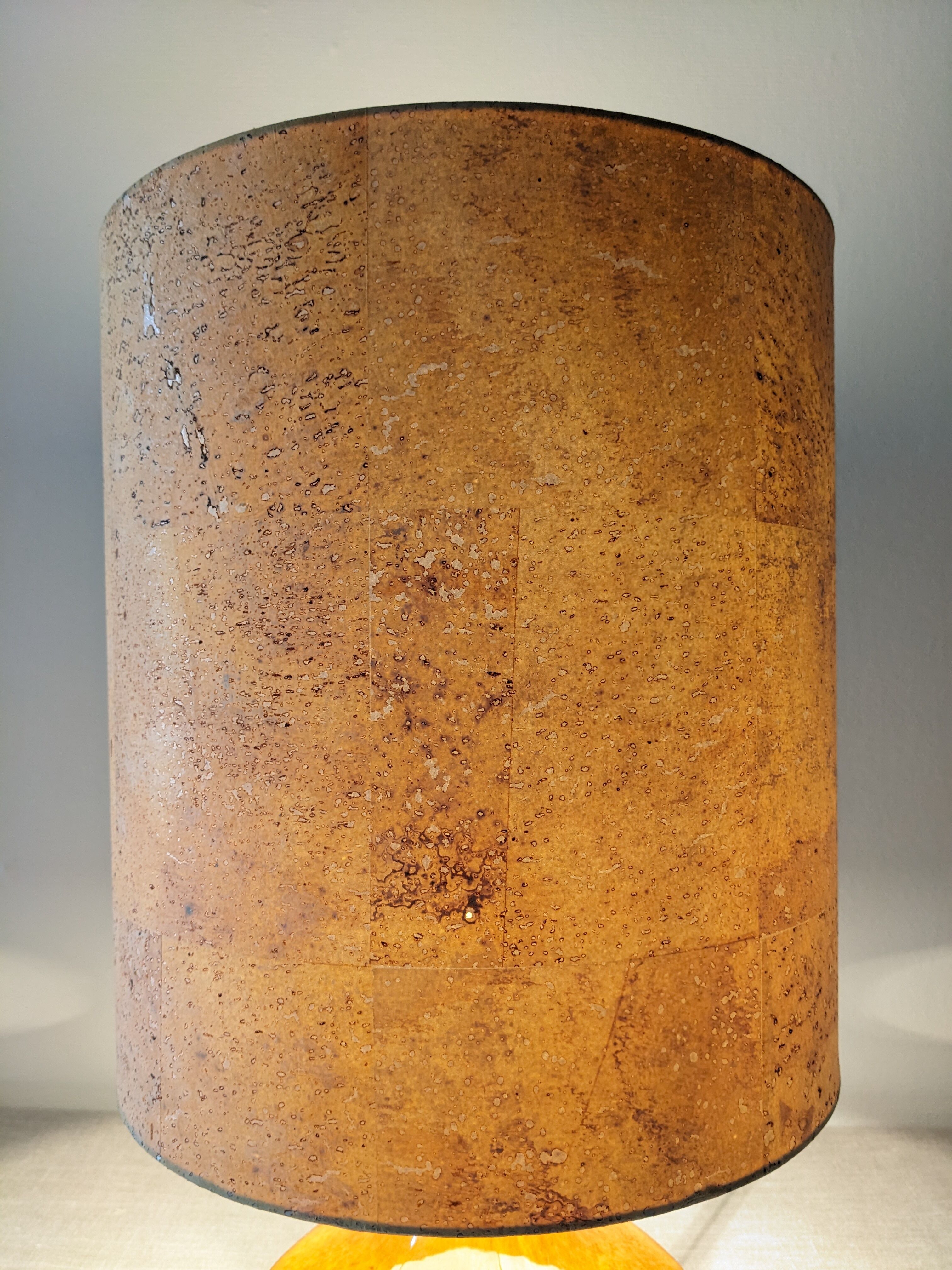 Glazed ceramic lamp from the 60s/70s West Germany