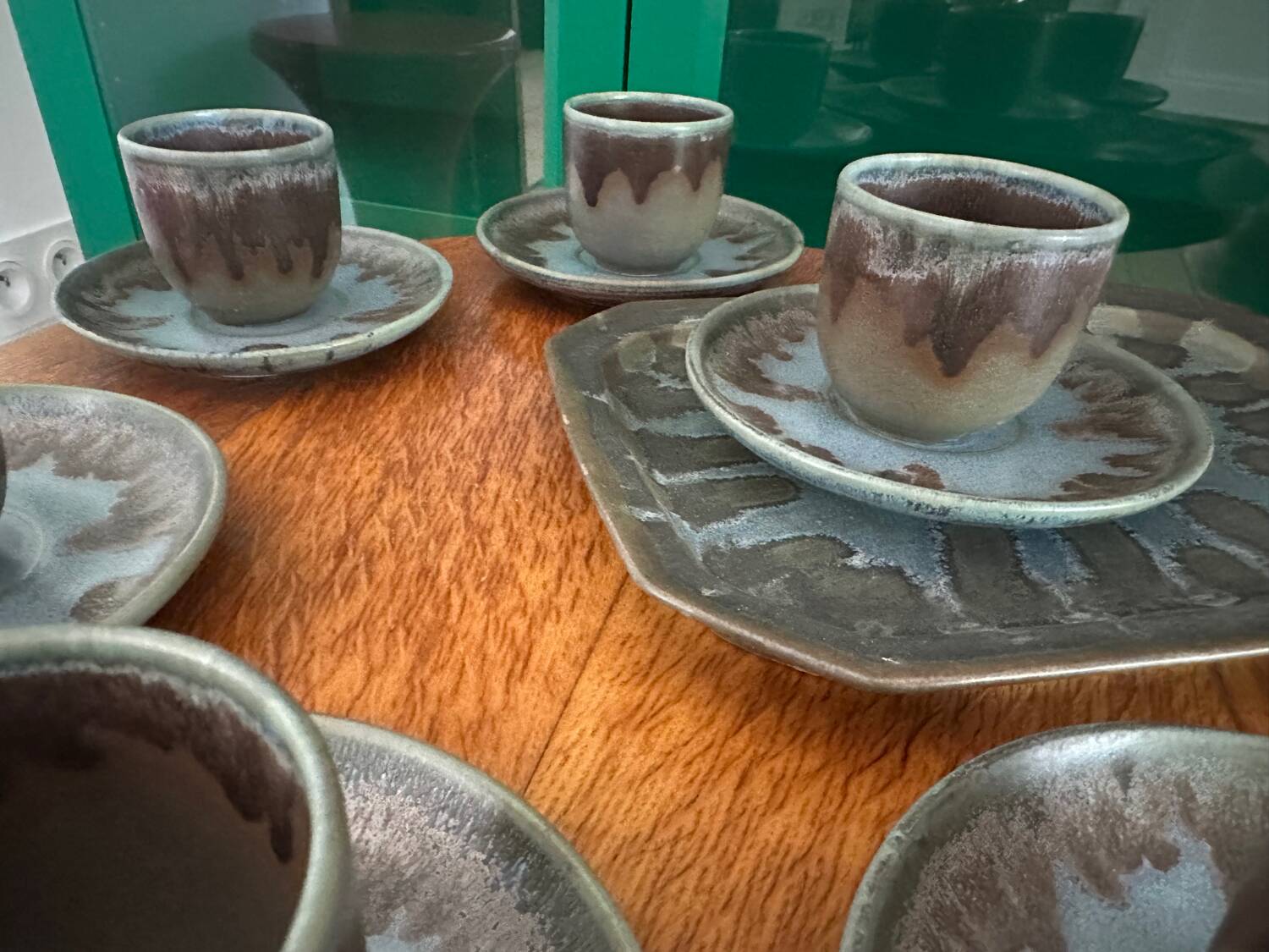 Vintage Denbac stoneware coffee set