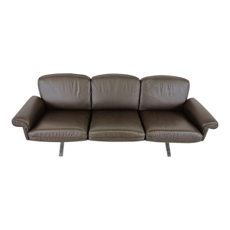 De sede DS31 sofa in brown leather, 1970s