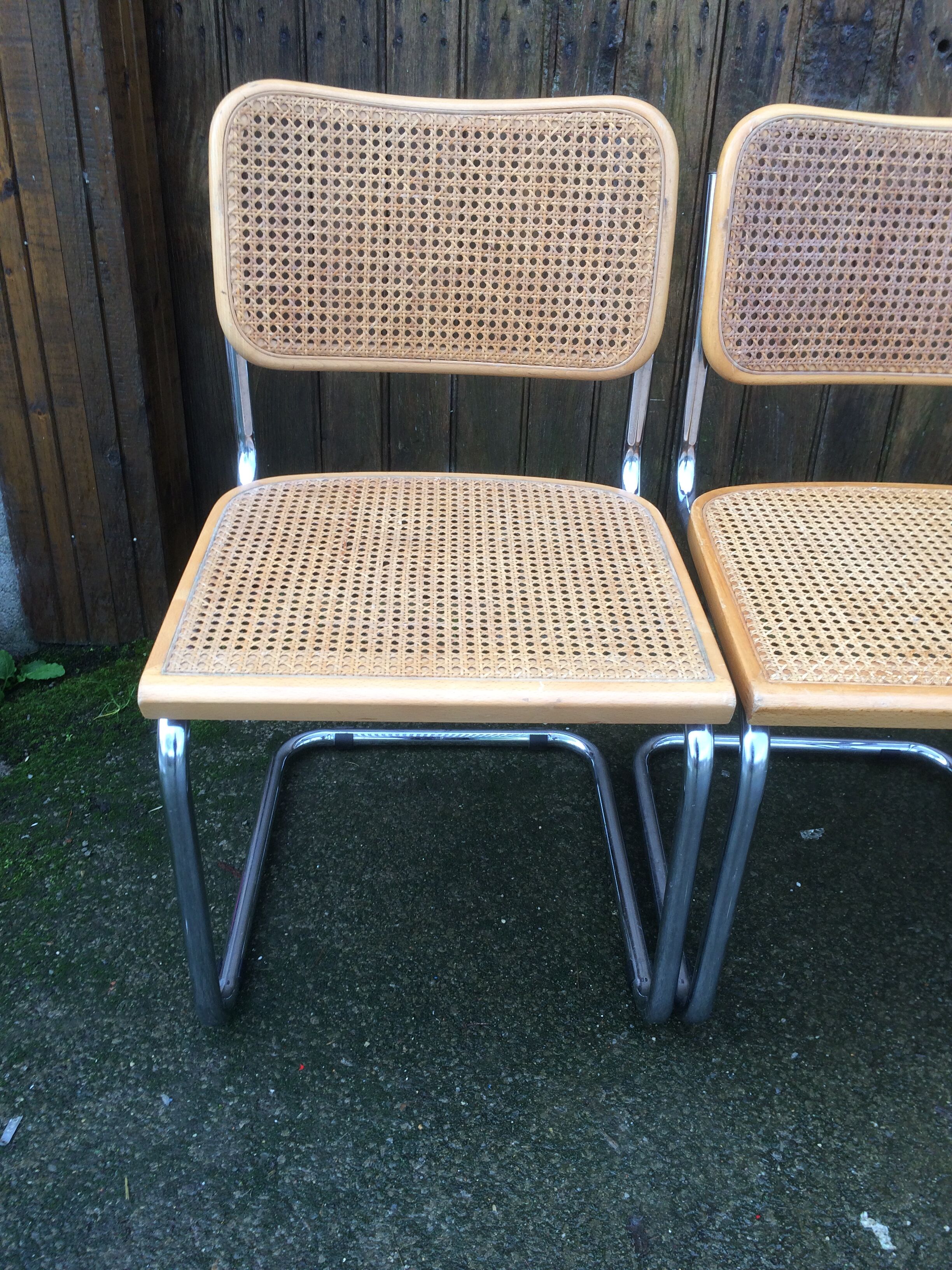 Lot de 4 chaises Breuer cesca B32