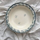 Round hollow ironstone dish "Milan" Creil and Montereau