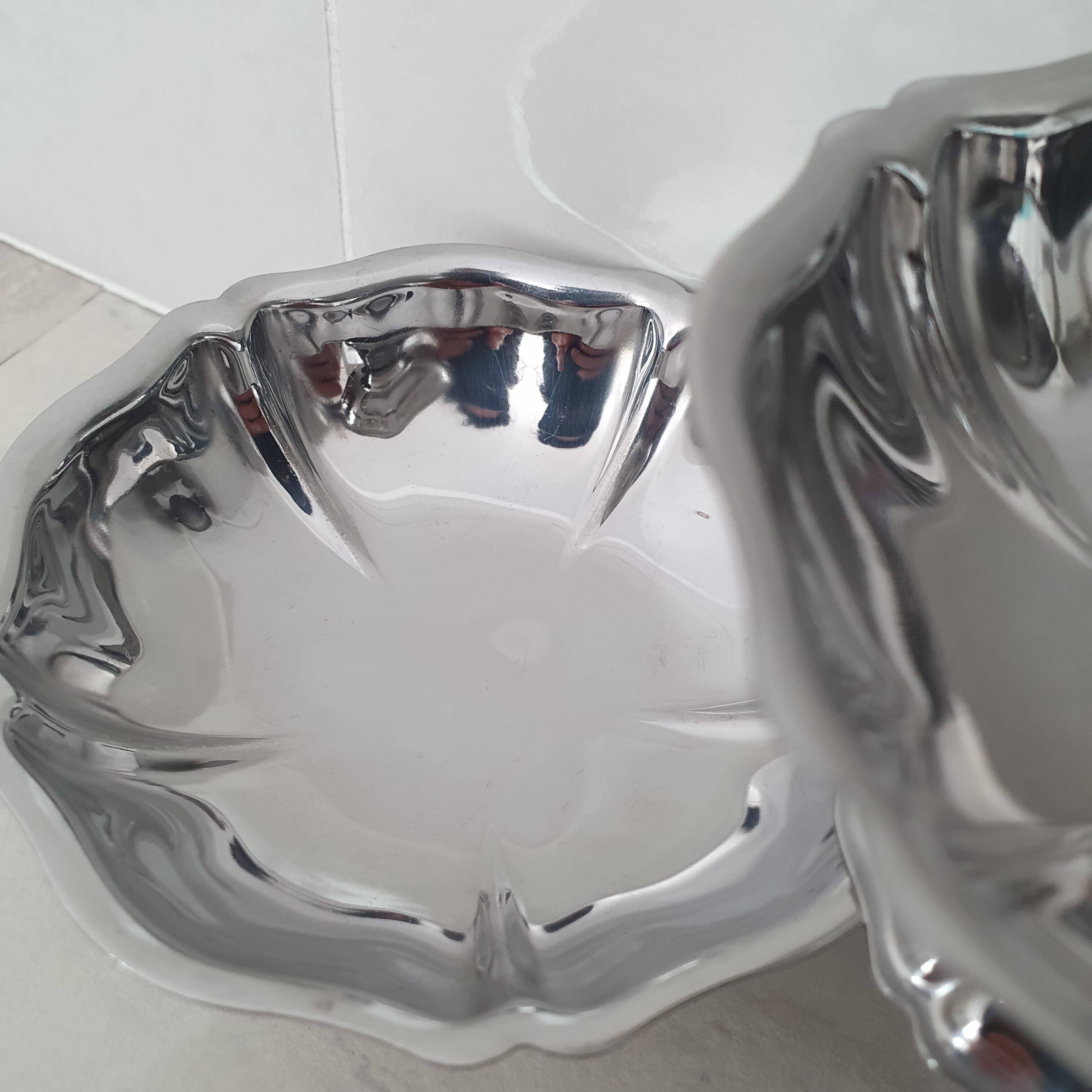 6 dessert bowls by Guy Degrenne in 18/10 stainless steel