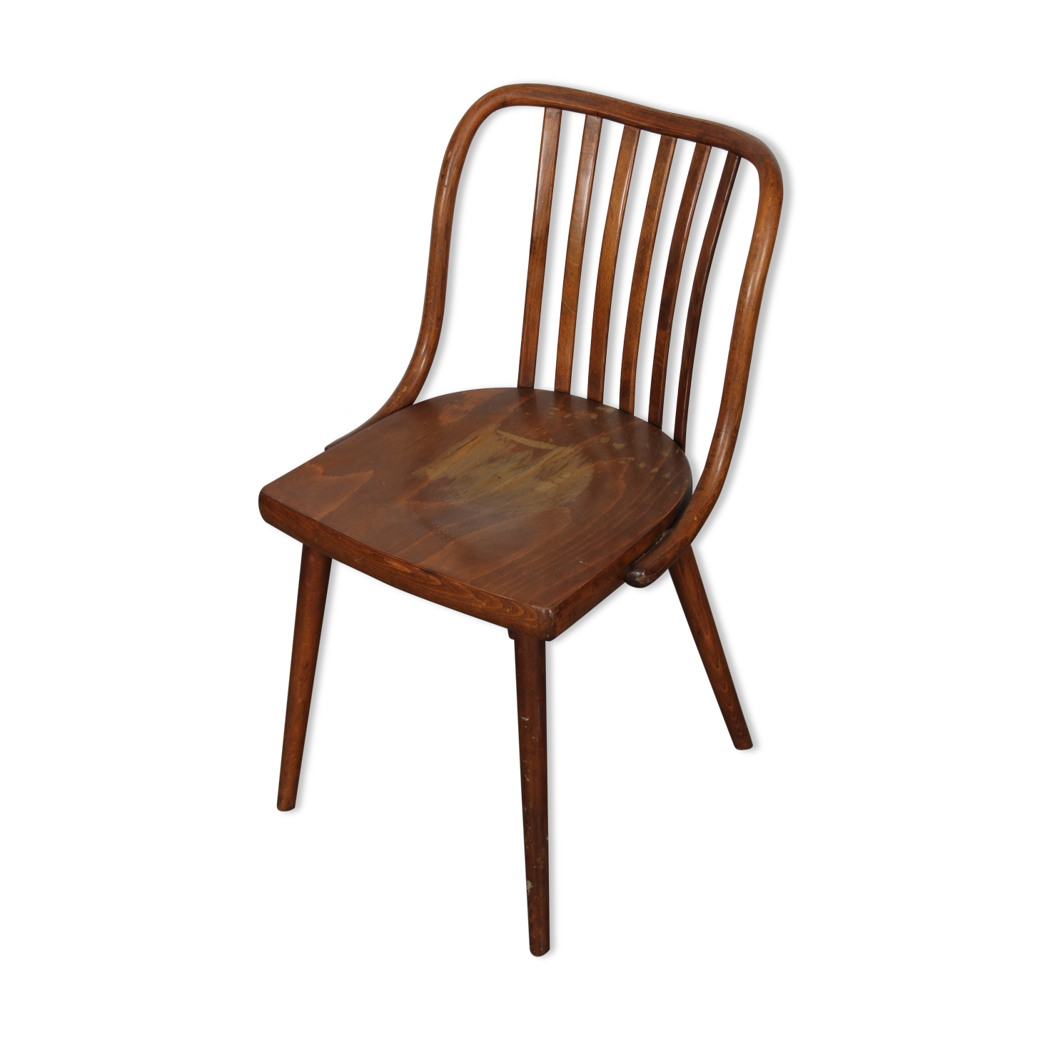 Chaise vintage en bois par Antonin Suman, 1960