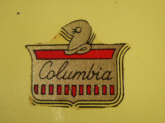 COLUMBIA - suitcase vintage 50/60s yellow metal Binder