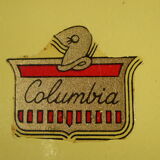 COLUMBIA - suitcase vintage 50/60s yellow metal Binder