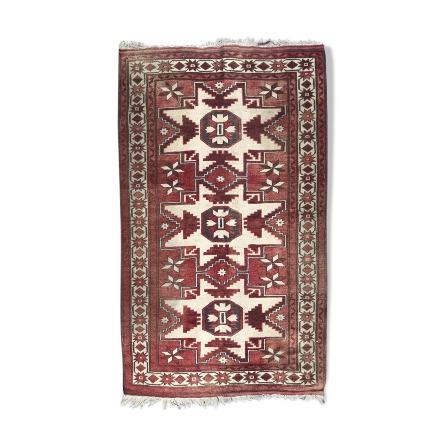 Vintage carpet Turkish konya done hand 108 X 180 CM