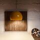 Large yellow hanging lamp, space age style, 1980s