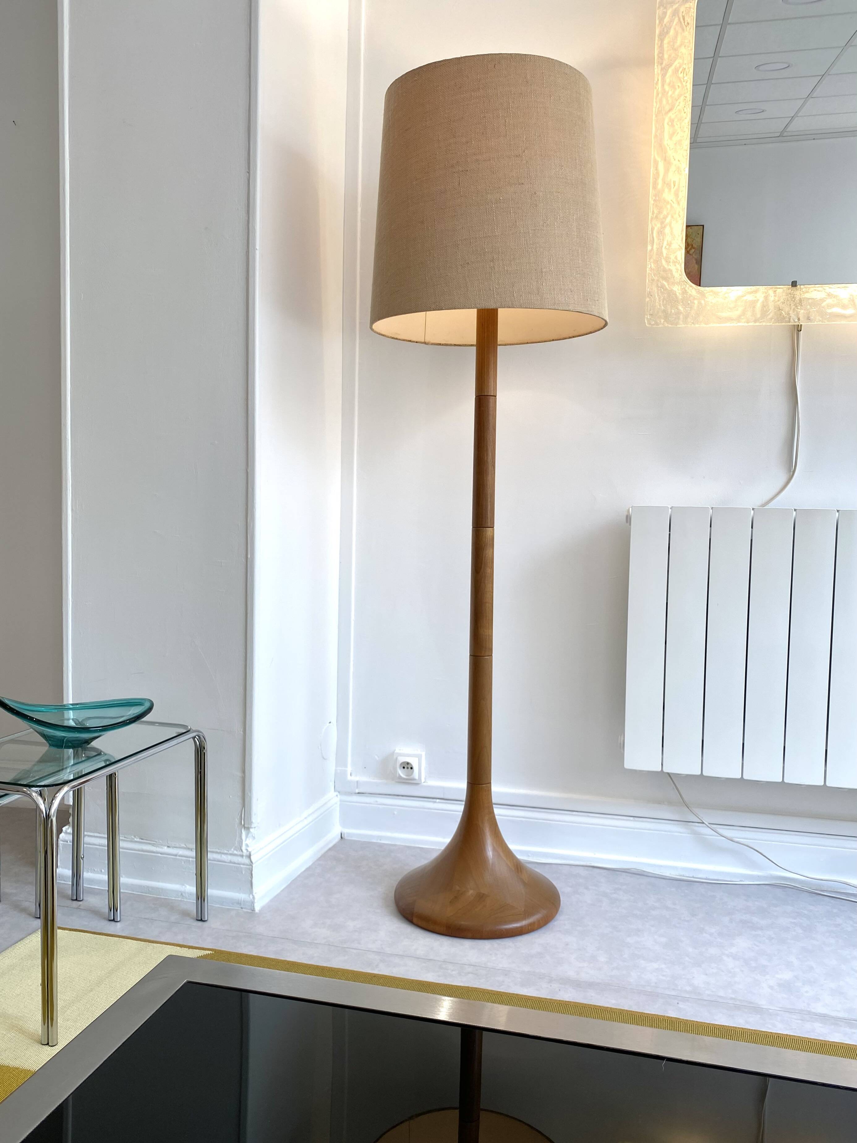 Dyrlund teak floor lamp, Denmark 1960s
