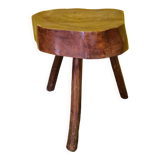 Vintage french tree trunk sidetable from the 1970s