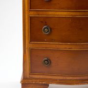 Original English cherry chest of drawers Burton Reproductions Limited