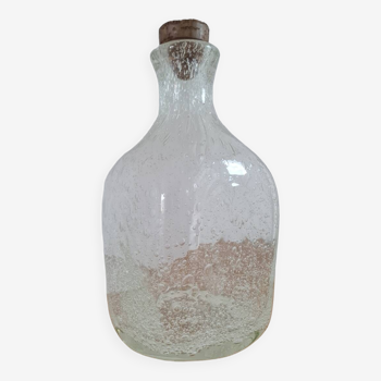 Biot bubble glass bottle