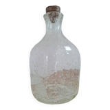 Biot bubble glass bottle