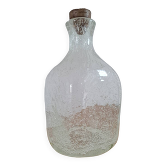 Biot bubble glass bottle