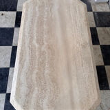 Travertine coffee table