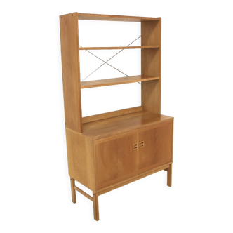 Commode-bibliothèque scandinave en chêne, suède, 1960